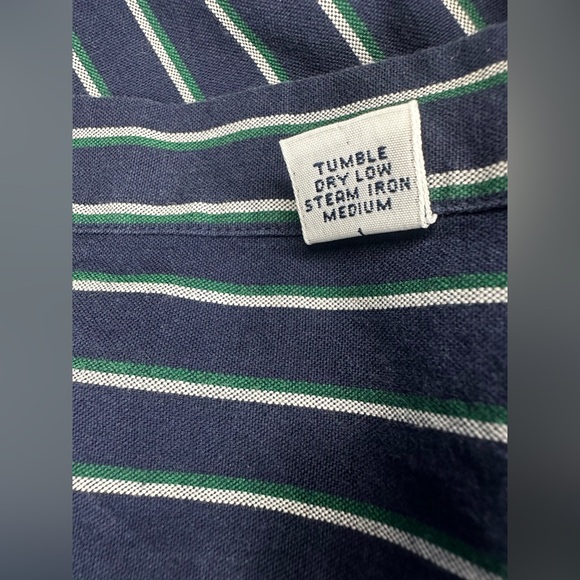 Ralph Lauren Blaire Striped Button Down Shirt Men’s XL Blue Green Cotton - Picture 11 of 11